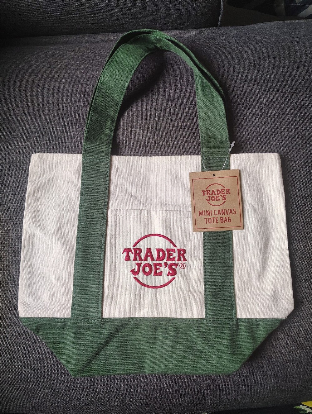 Trader Joe's Mini Tote - Forest Green
